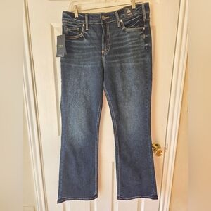 Silver Jeans Women's Suki Bootcut Mid Rise Size 12 Curvy Fit Indigo Blue NWT $88
